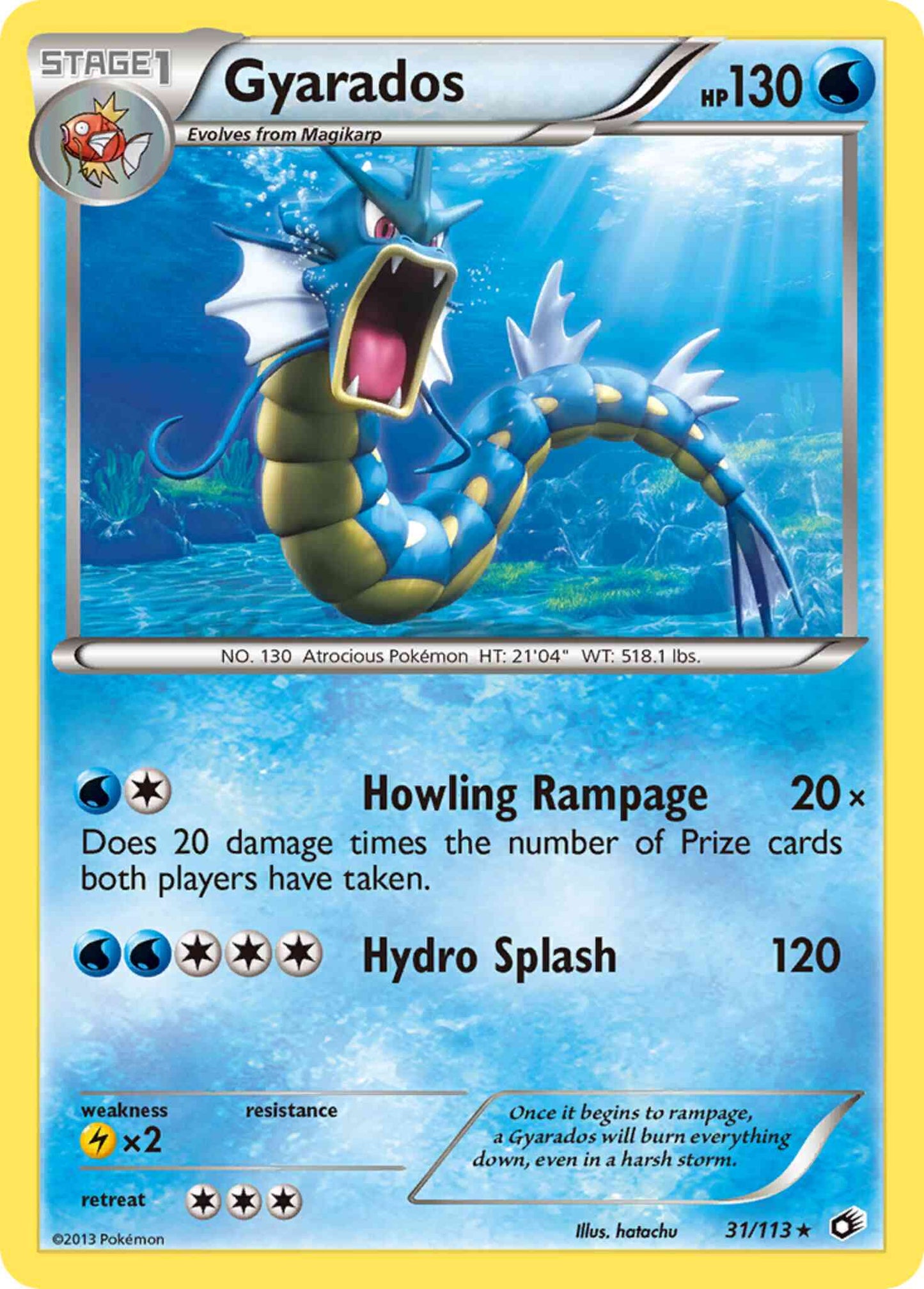 Gyarados - 31/113 - Rare [bw11-31] [Non-Holo]