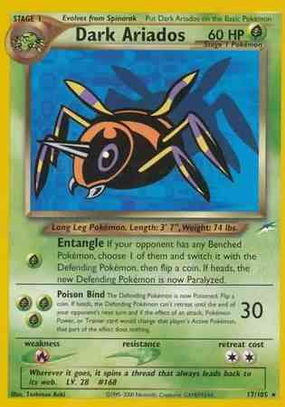Dark Ariados - 17/105 - Rare - Unlimited [neo4U-17] [Non-Holo]