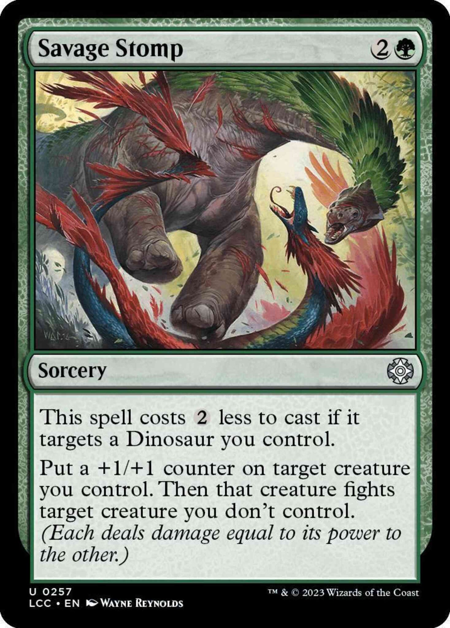 Savage Stomp [257] [The Lost Caverns of Ixalan: Commander] [Non-Foil]