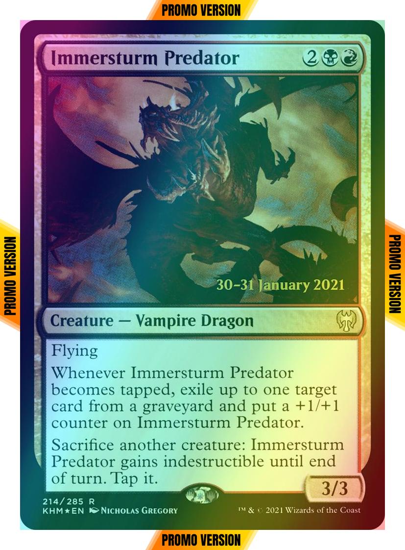 Immersturm Predator [Prerelease] [214s] [Kaldheim Promos] [Foil]
