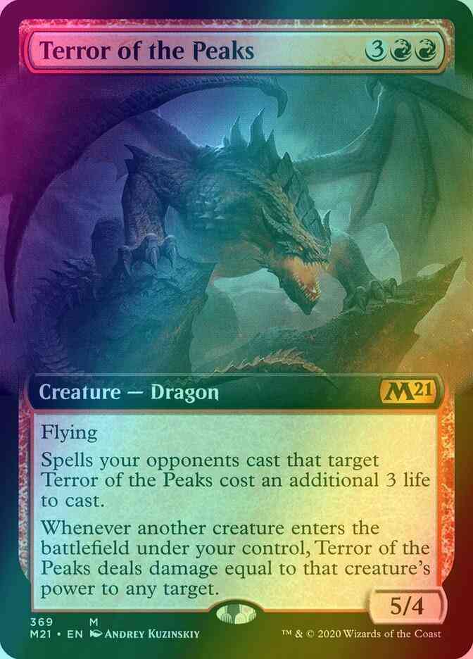 Terror of the Peaks [369] [Extended Art] [Core Set 2021] [Foil]
