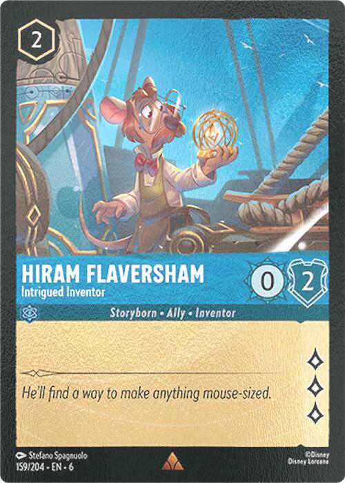 Hiram Flaversham - Intrigued Inventor - 159/204 [Azurite Sea] [Cold Foil]