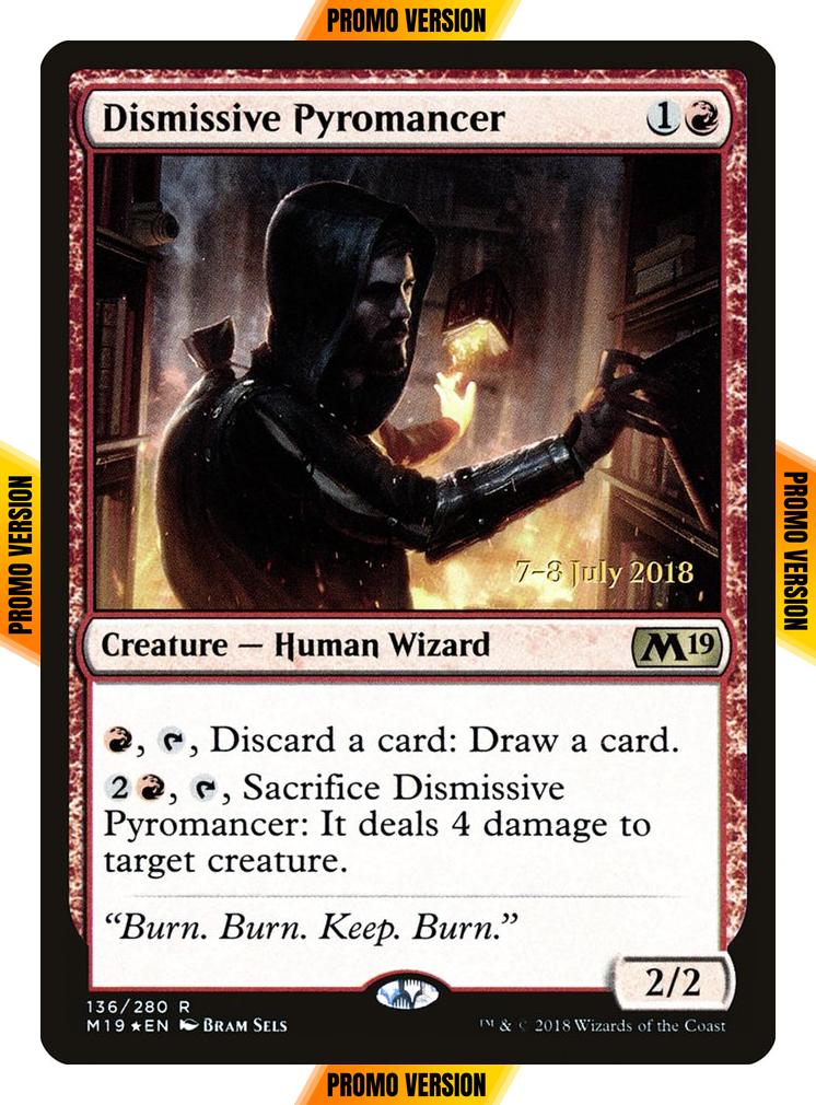 Dismissive Pyromancer [136s] [Core Set 2019 Promos] [Foil]