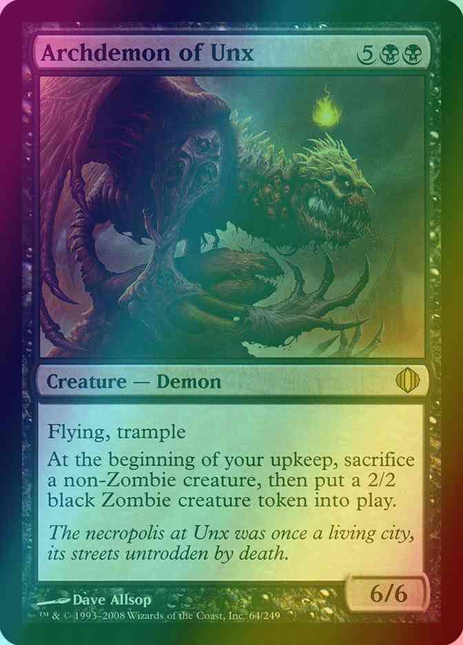 Archdemon of Unx [64] [Shards Of Alara] [Foil]
