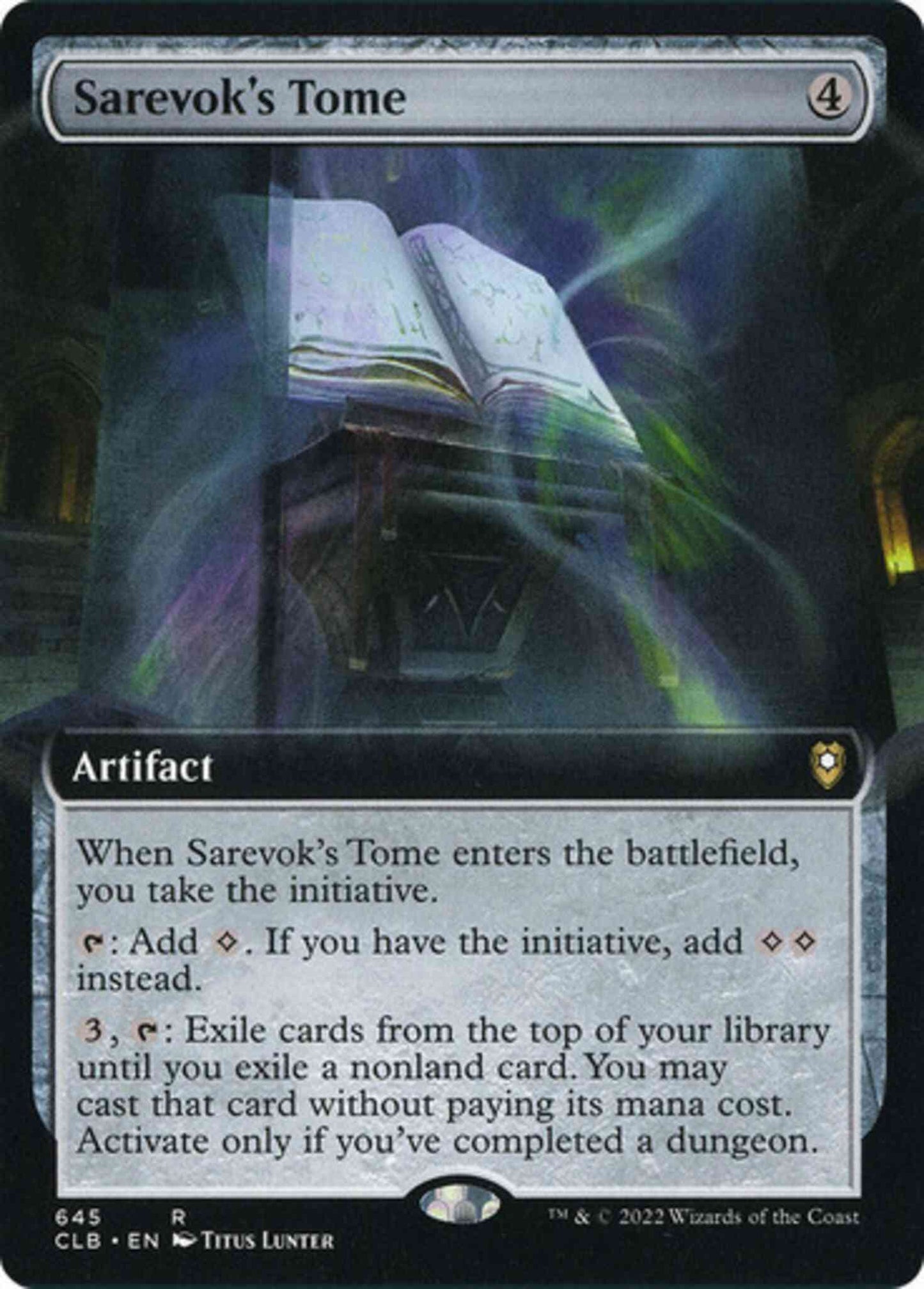 Sarevok's Tome [645] [Extended Art] [Commander Legends: Battle for Baldur's Gate] [Non-Foil]