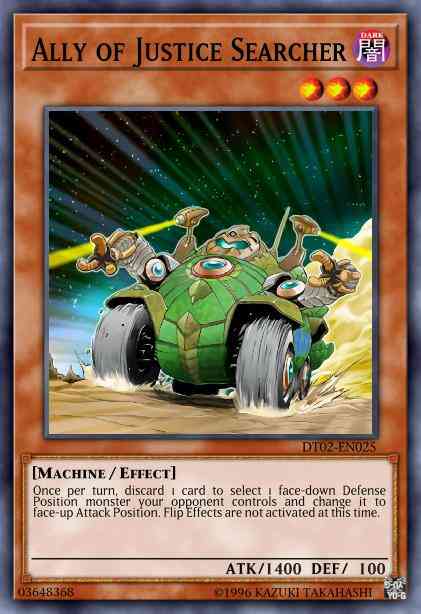 Ally of Justice Searcher - HA02-EN019 - Super Rare - 1st Edition