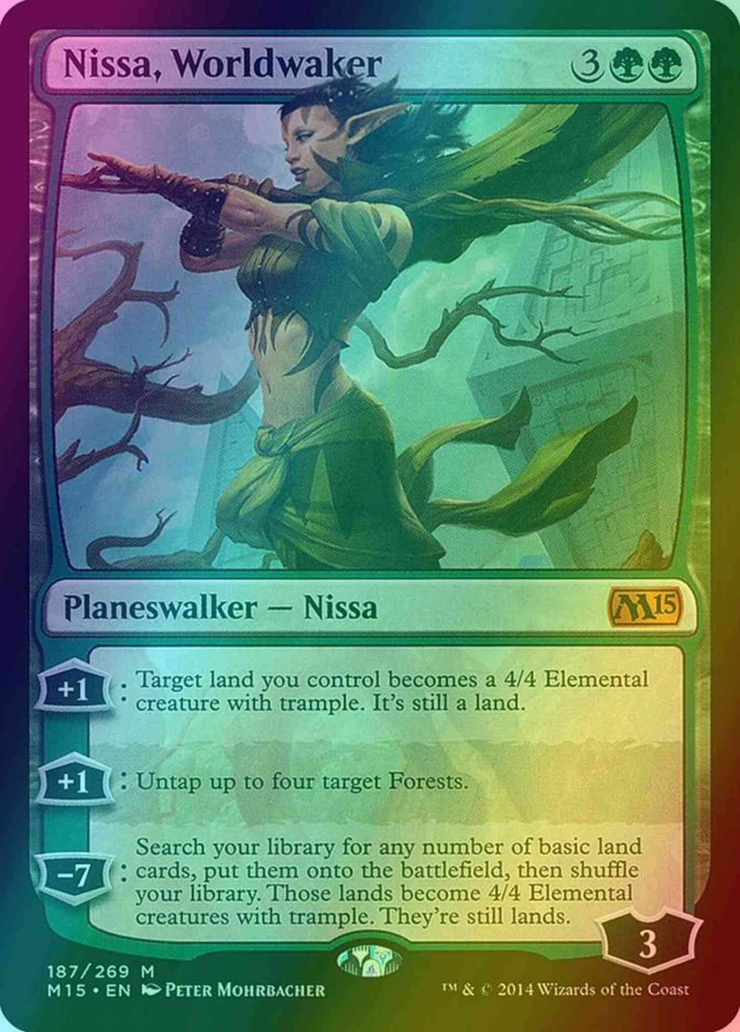 Nissa, Worldwaker [187] [Magic 2015] [Foil]