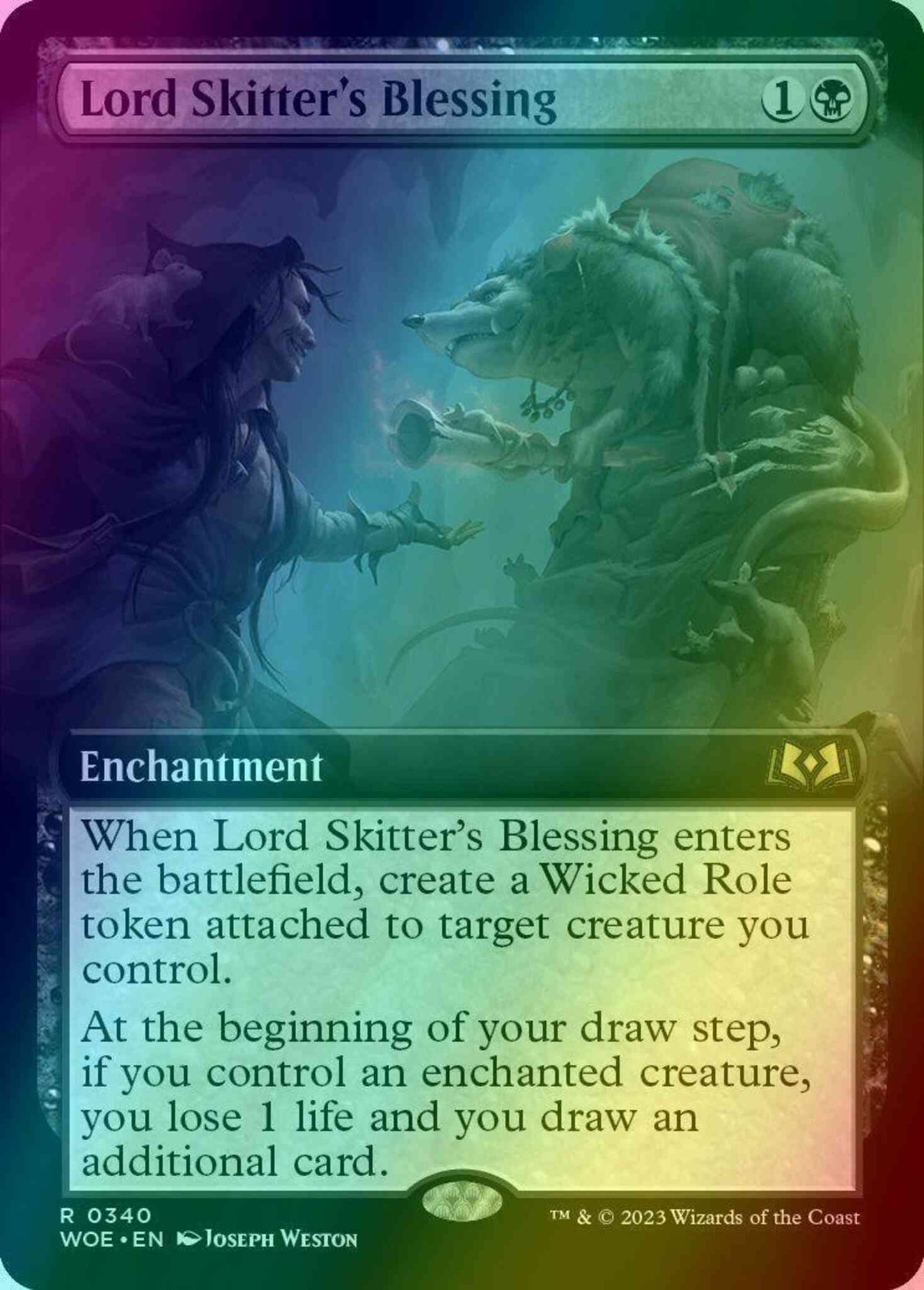 Lord Skitter's Blessing [340] [Extended Art] [Wilds of Eldraine] [Foil]