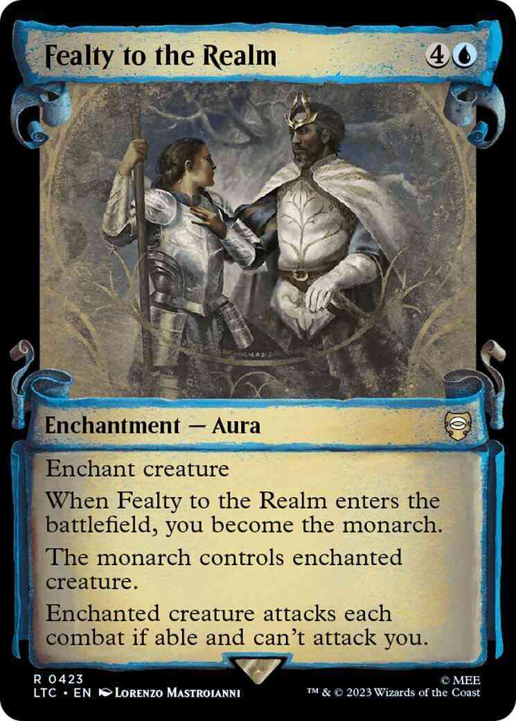 Fealty to the Realm [423] [Scrolls Showcase] [The Lord of the Rings: Tales of Middle-earth: Commander] [Non-Foil]