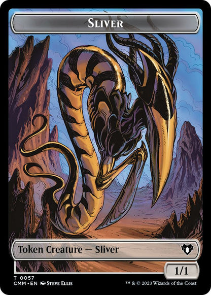 Copy Token (54) // Sliver Token (57) [Commander Masters: Tokens] [Non-Foil]