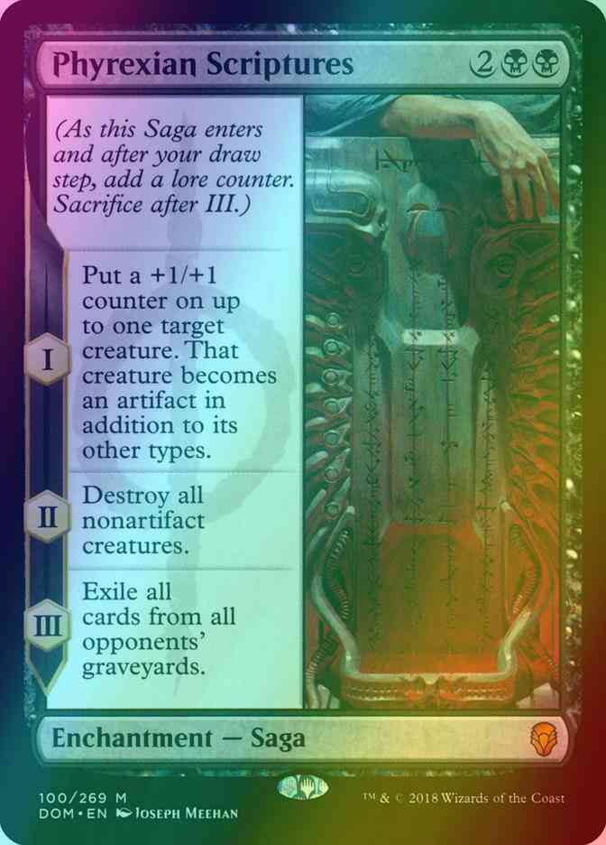 Phyrexian Scriptures [100] [Dominaria] [Foil]