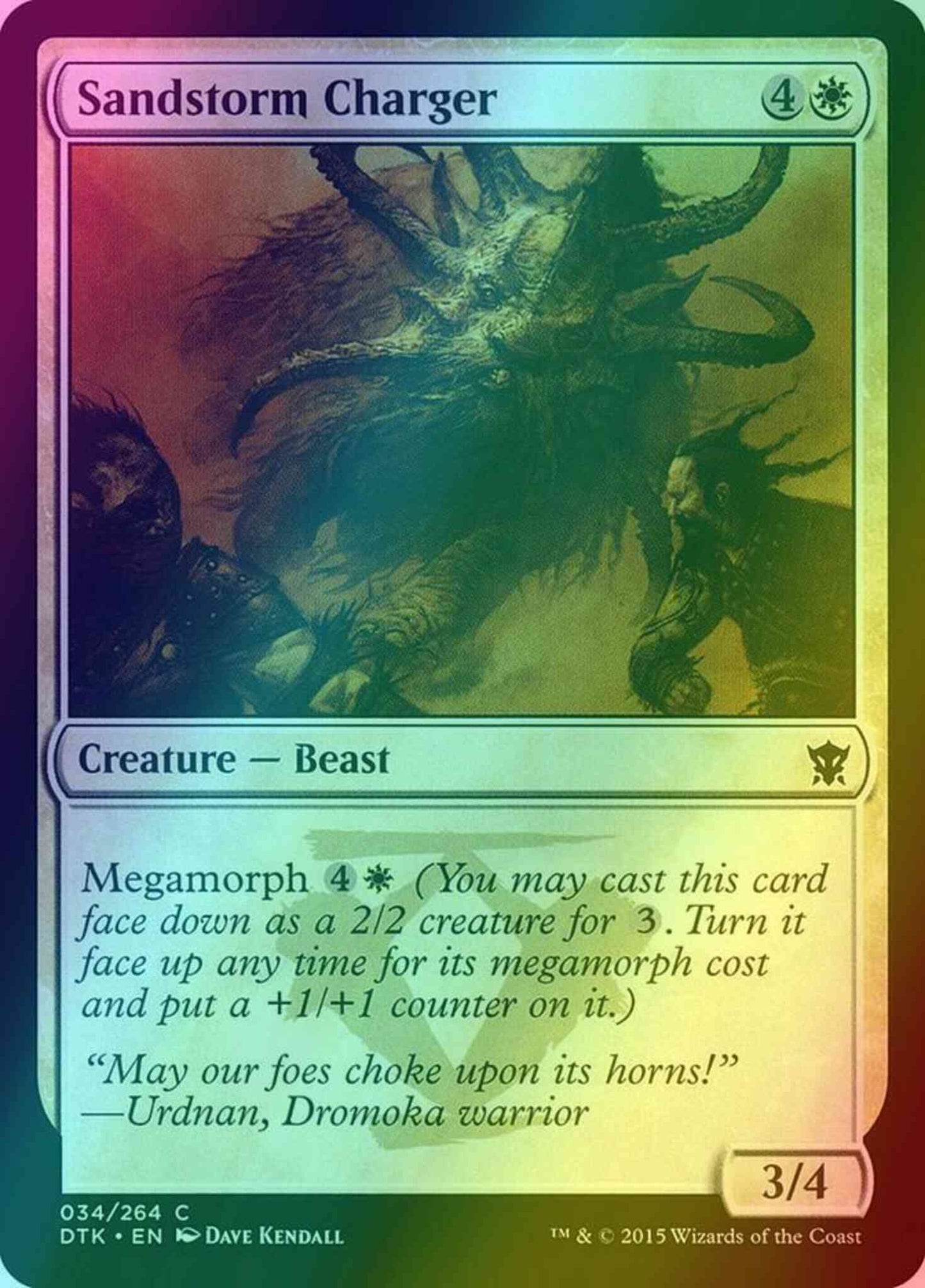 Sandstorm Charger [34] [Dragons Of Tarkir] [Foil]