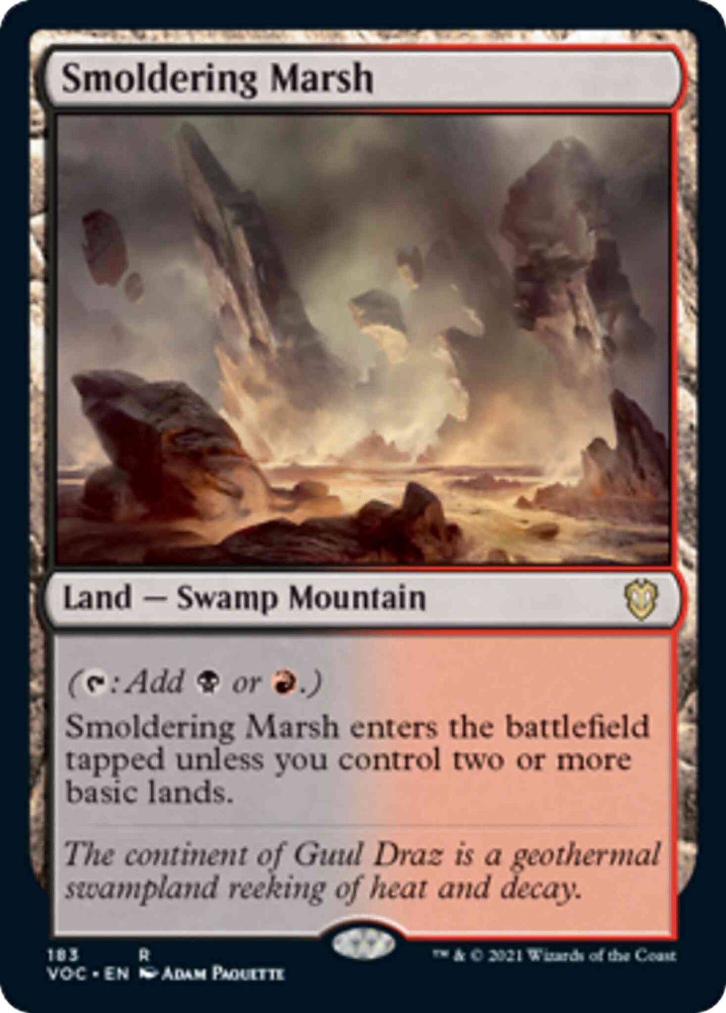 Smoldering Marsh [183] [Innistrad: Crimson Vow: Commander] [Non-Foil]