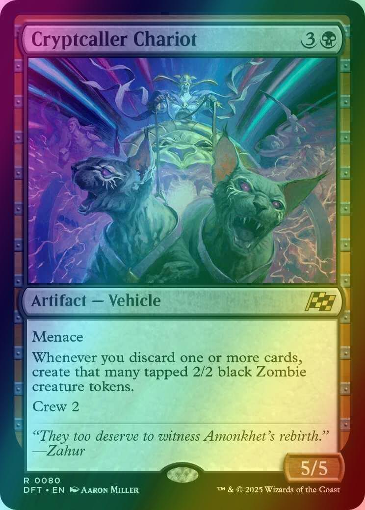 Cryptcaller Chariot [80] [Aetherdrift] [Foil]