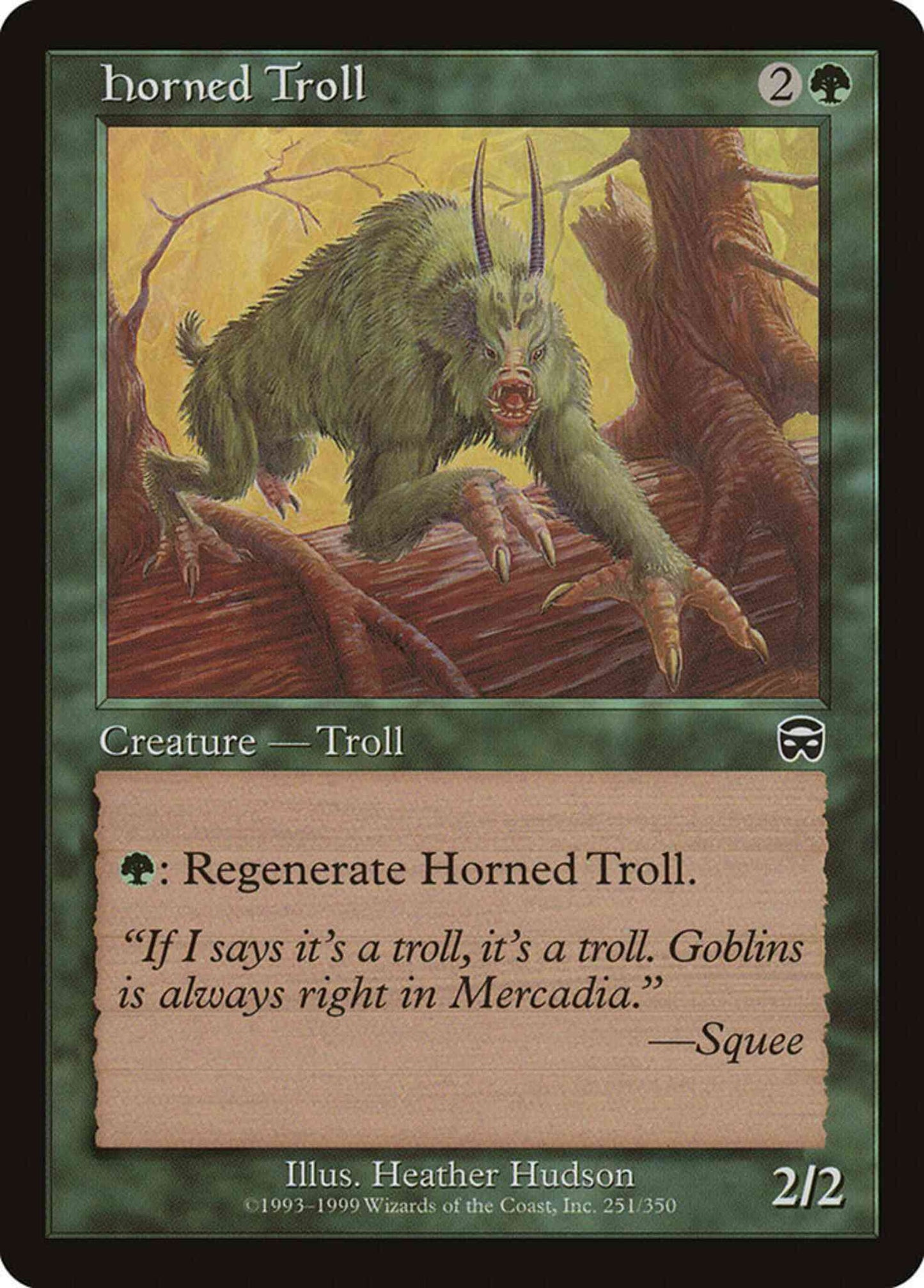 Horned Troll [251] [Mercadian Masques] [Non-Foil]