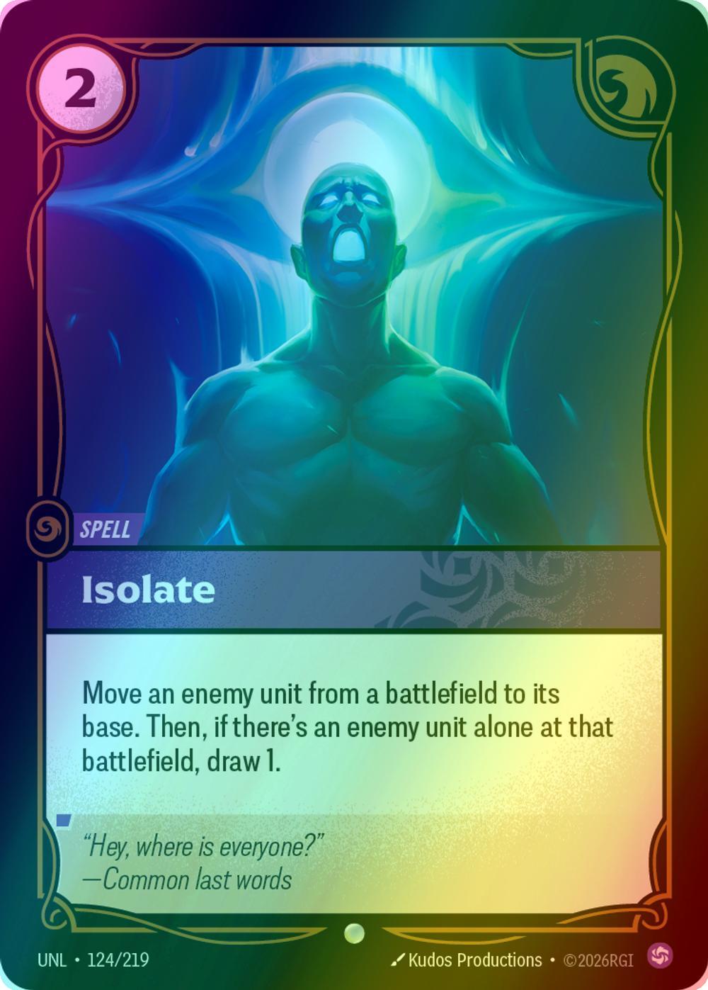 Isolate - 124/219 [Unleashed] [Foil]