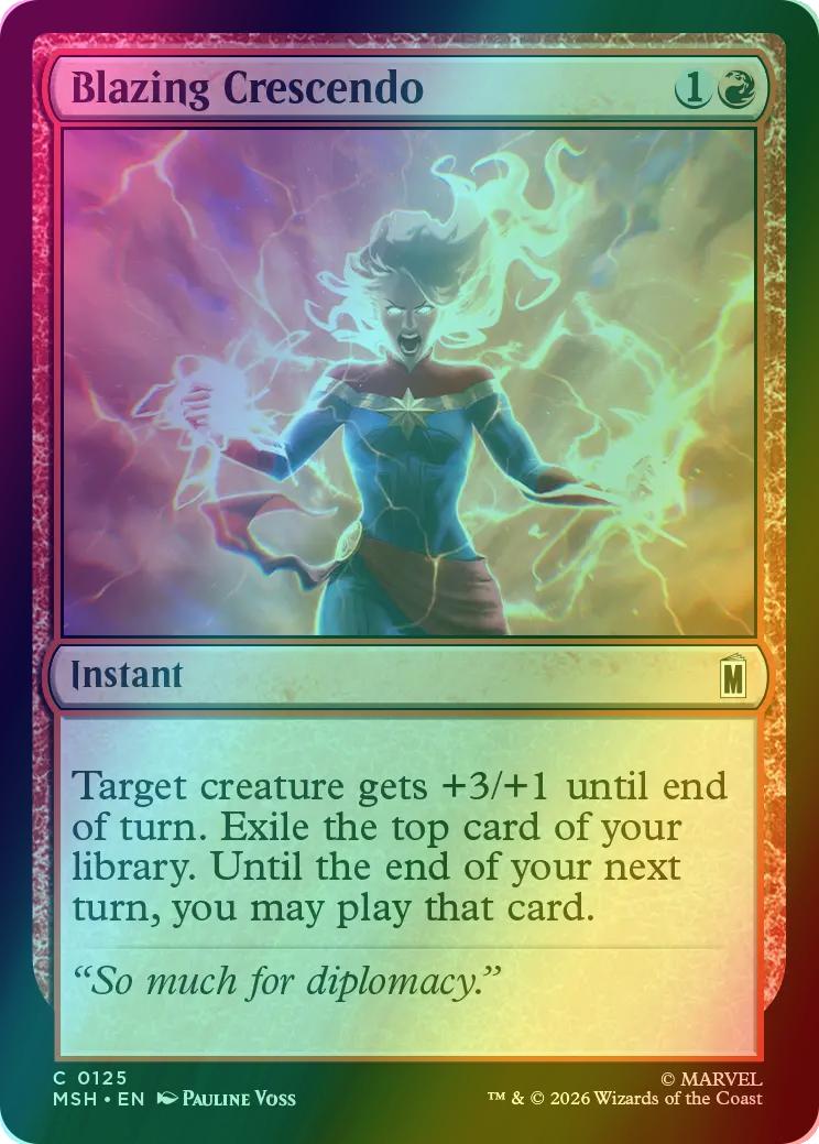 Blazing Crescendo [125] [Marvel Super Heroes] [Foil]