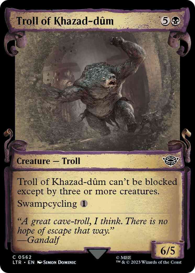 Troll of Khazad-dûm [562] [Scrolls Showcase] [The Lord of the Rings: Tales of Middle-earth] [Non-Foil]