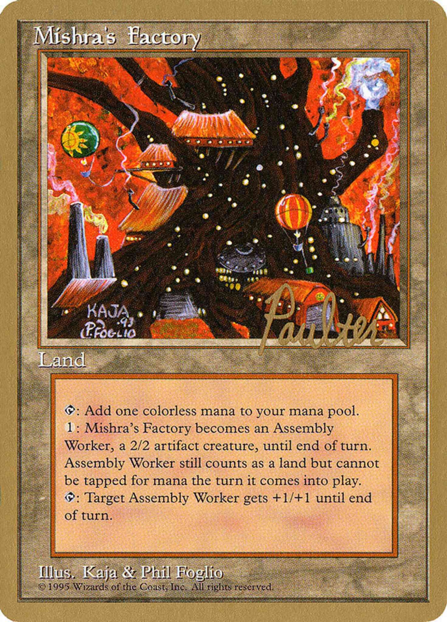 Mishra's Factory [pp361] [Preston Poulter] [Pro Tour Collector Set] [Non-Foil]