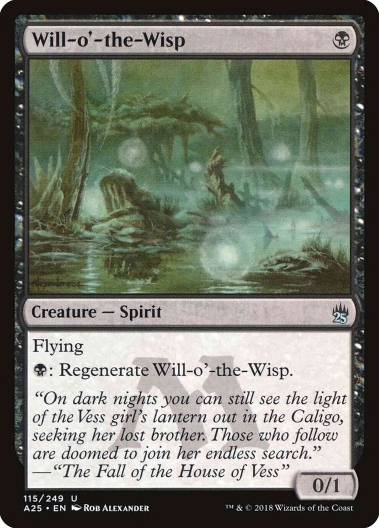 Will-o'-the-Wisp [115] [Masters 25] [Non-Foil]