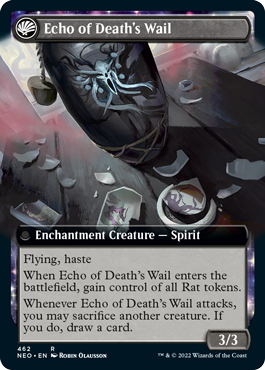 Tribute to Horobi // Echo of Death's Wail [462] [Extended Art] [Kamigawa: Neon Dynasty] [Non-Foil]
