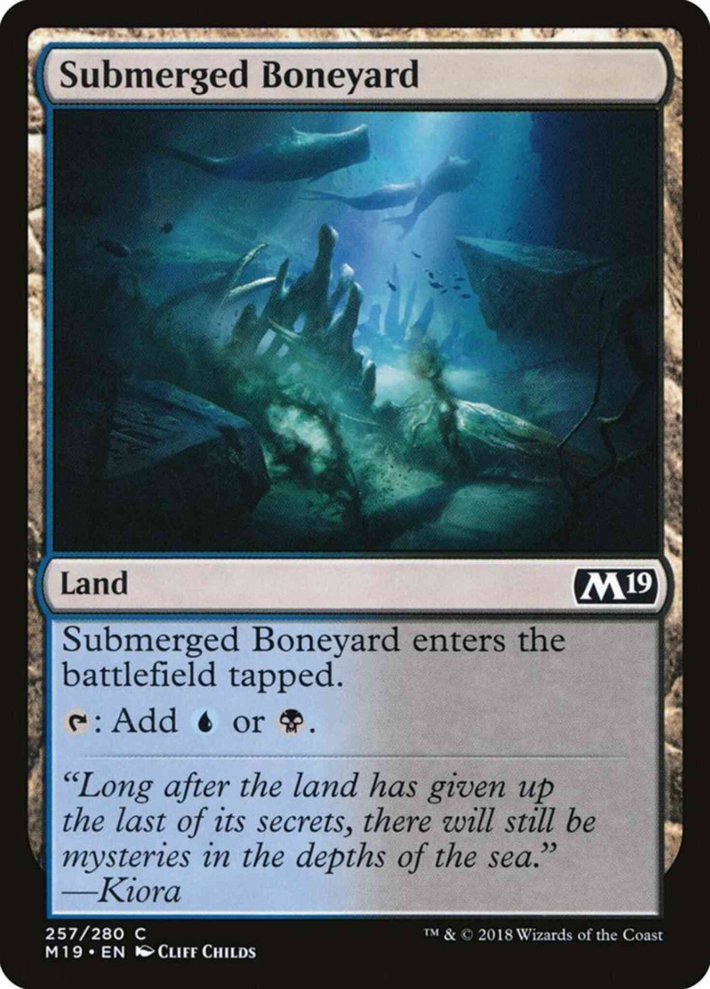 Submerged Boneyard [257] [Core Set 2019] [Non-Foil]