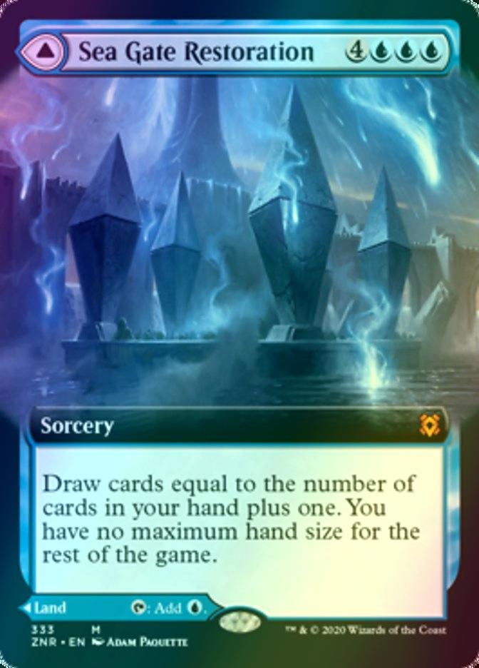 Sea Gate Restoration // Sea Gate, Reborn [333] [Extended Art] [Zendikar Rising] [Foil]