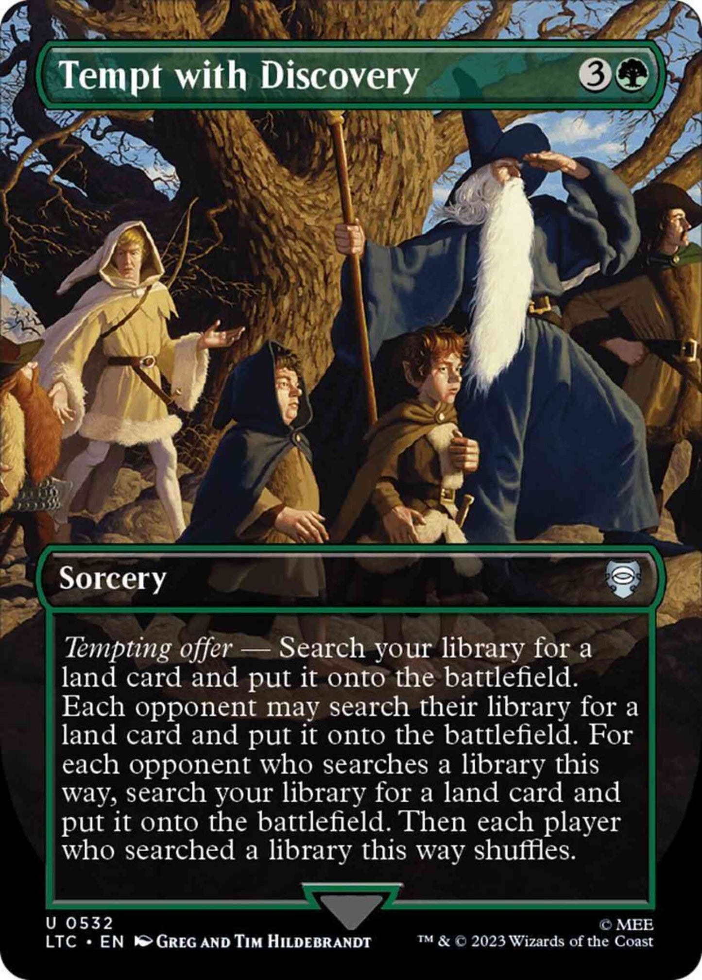 Tempt with Discovery [532] [Borderless] [The Lord of the Rings: Tales of Middle-earth: Commander] [Non-Foil]