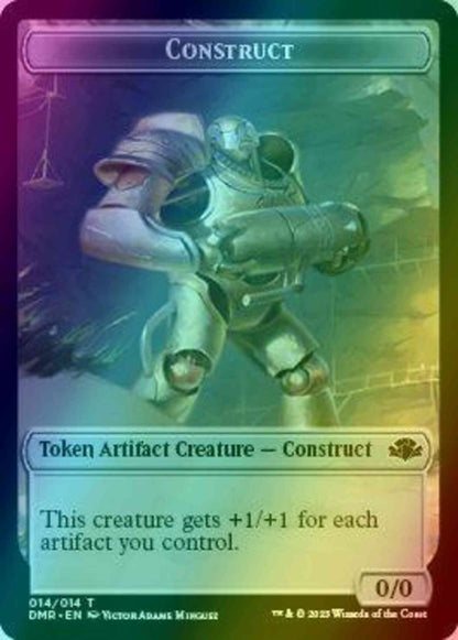 Construct Token (14) // Goblin Token (07) [Dominaria Remastered: Tokens] [Foil]