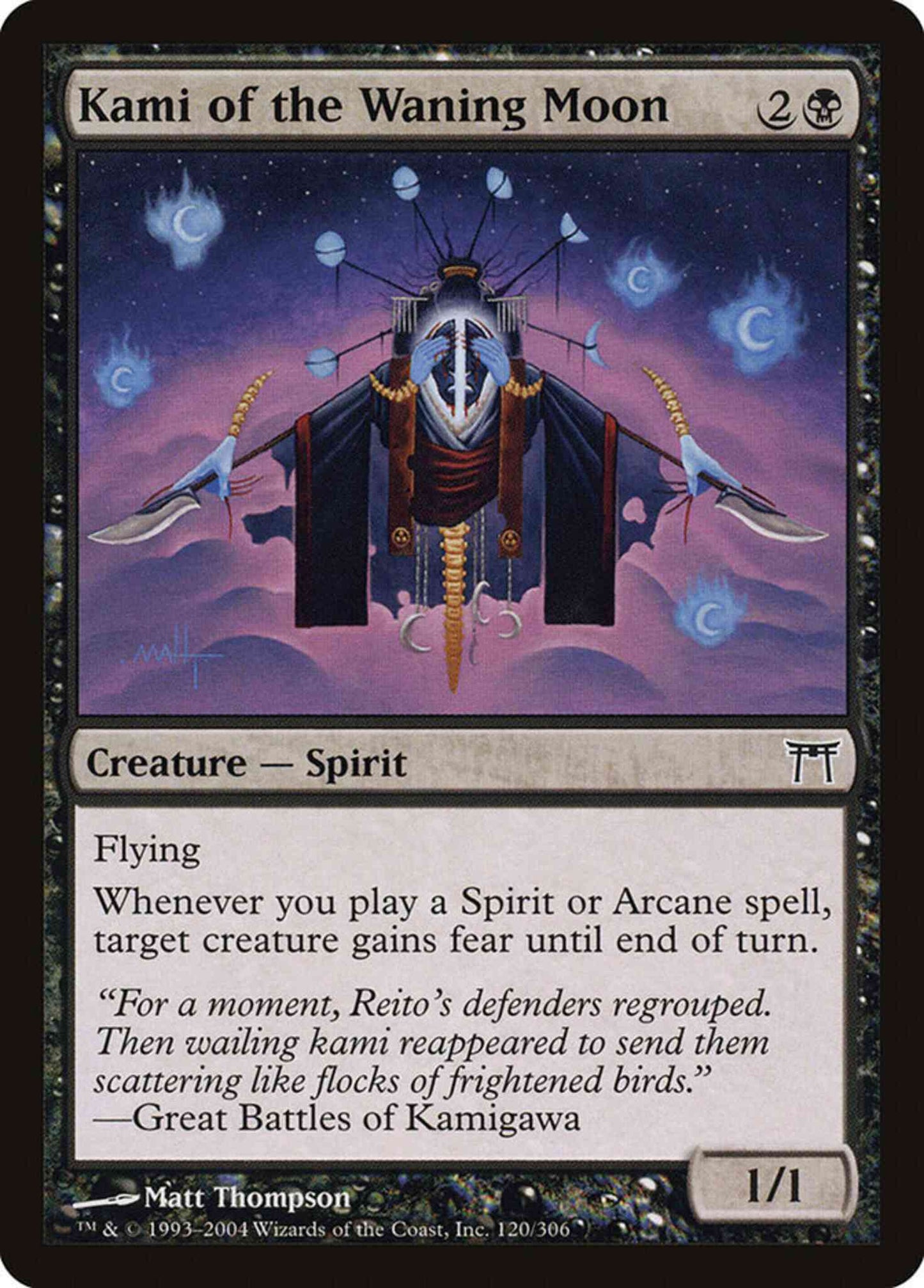 Kami of the Waning Moon [120] [Champions of Kamigawa] [Non-Foil]