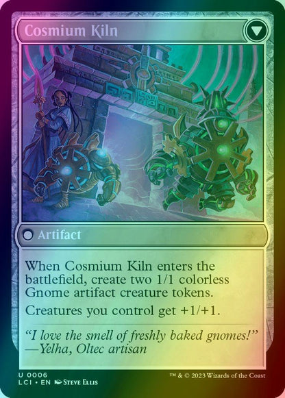 Clay-Fired Bricks // Cosmium Kiln [6] [The Lost Caverns of Ixalan] [Foil]