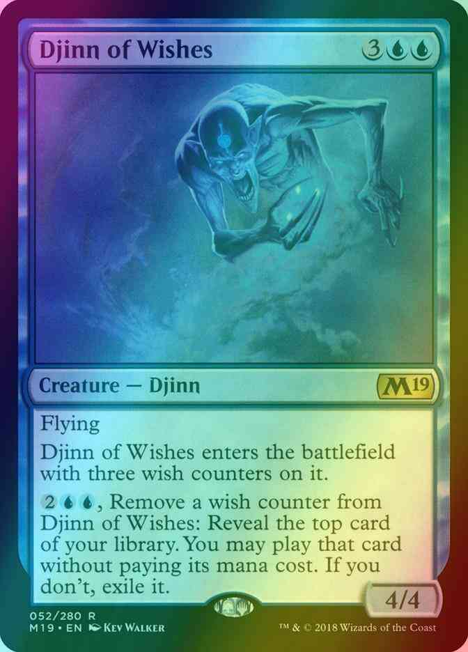Djinn of Wishes [52] [Core Set 2019] [Foil]
