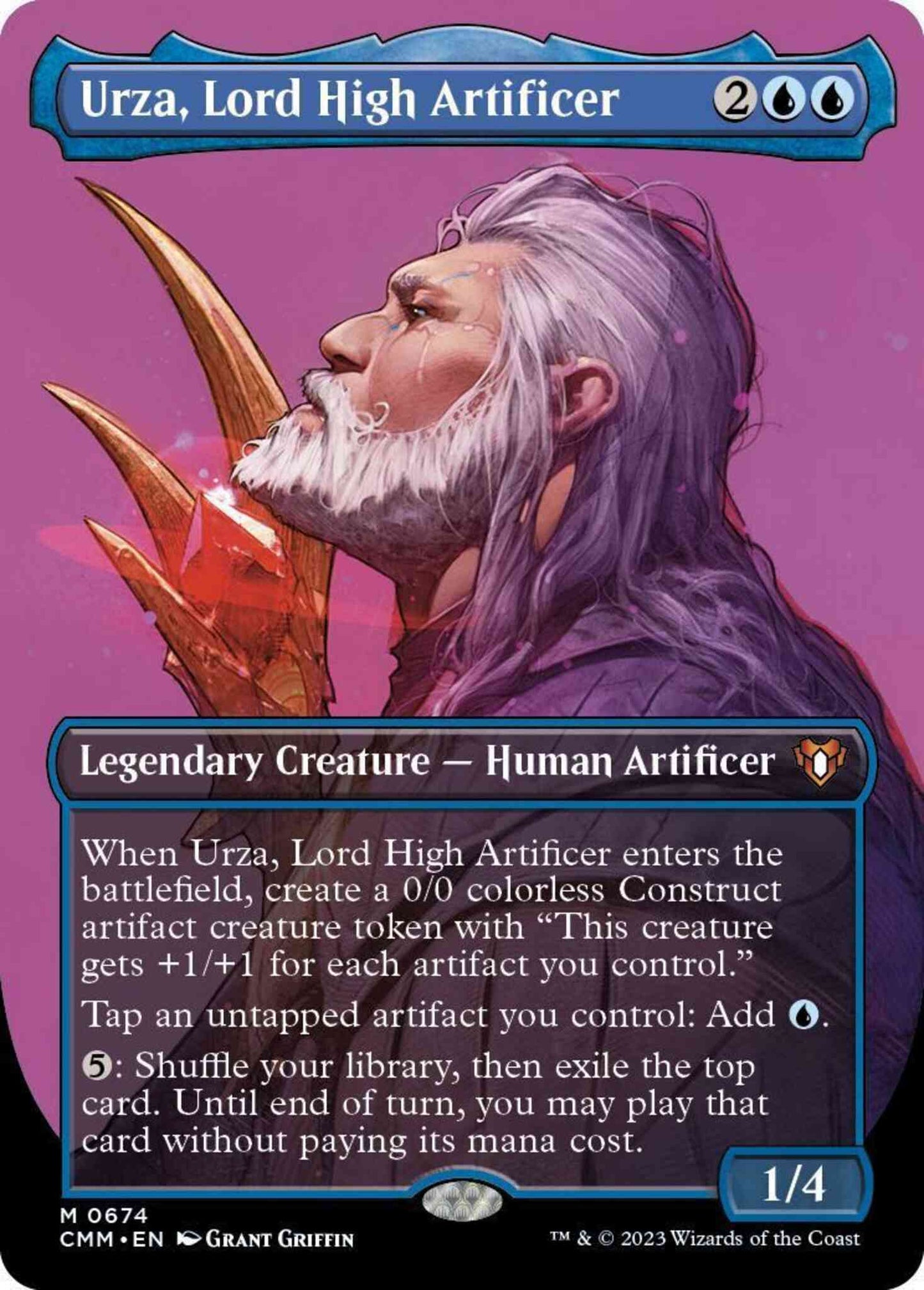 Urza, Lord High Artificer [674] [Borderless] [Profile] [Commander Masters] [Non-Foil]