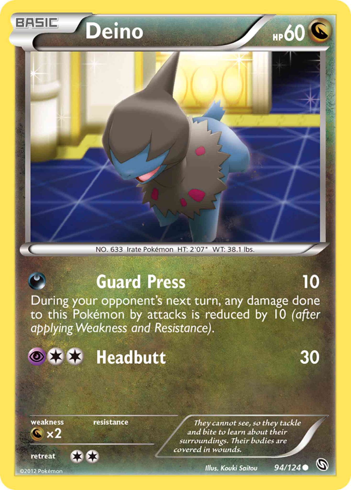 Deino - 94/124 - Common [bw6-94] [Reverse Holo]