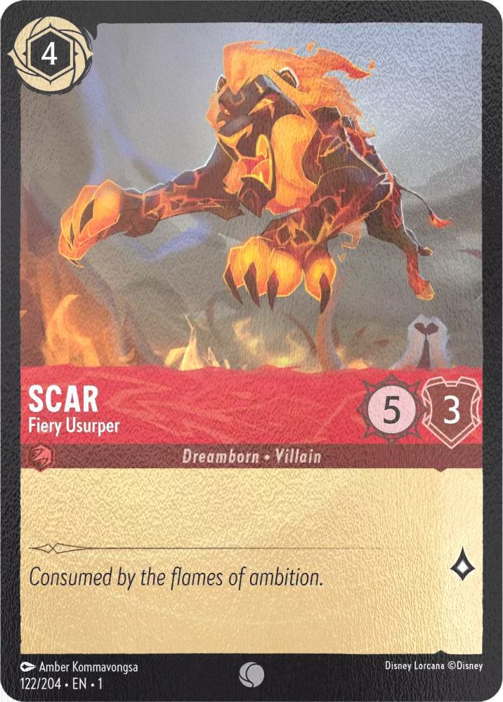 Scar - Fiery Usurper - 122/204 [The First Chapter] [Cold Foil]