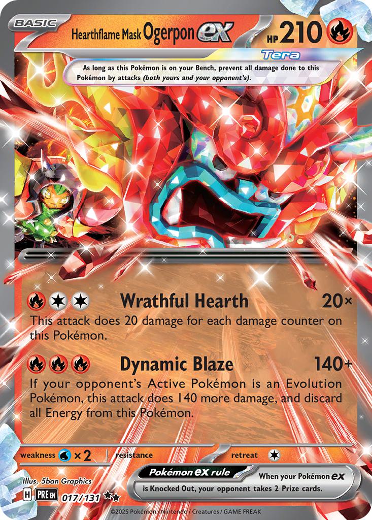 Hearthflame Mask Ogerpon ex - 017/131 - Double Rare [sv085-017] [Ultra]