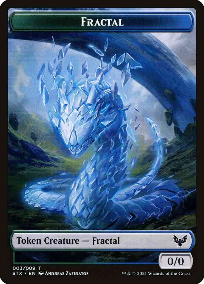 Fractal Token [03] [Strixhaven School of Mages Tokens] [Non-Foil]