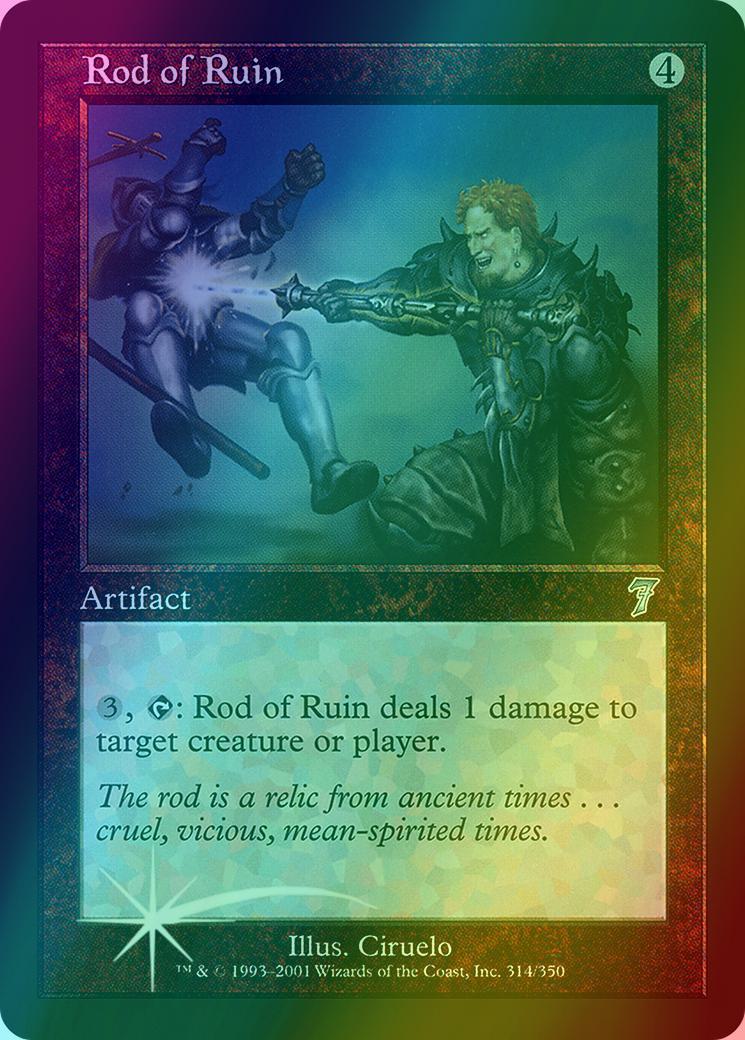 Rod of Ruin [314x] [Seventh Edition] [Foil]