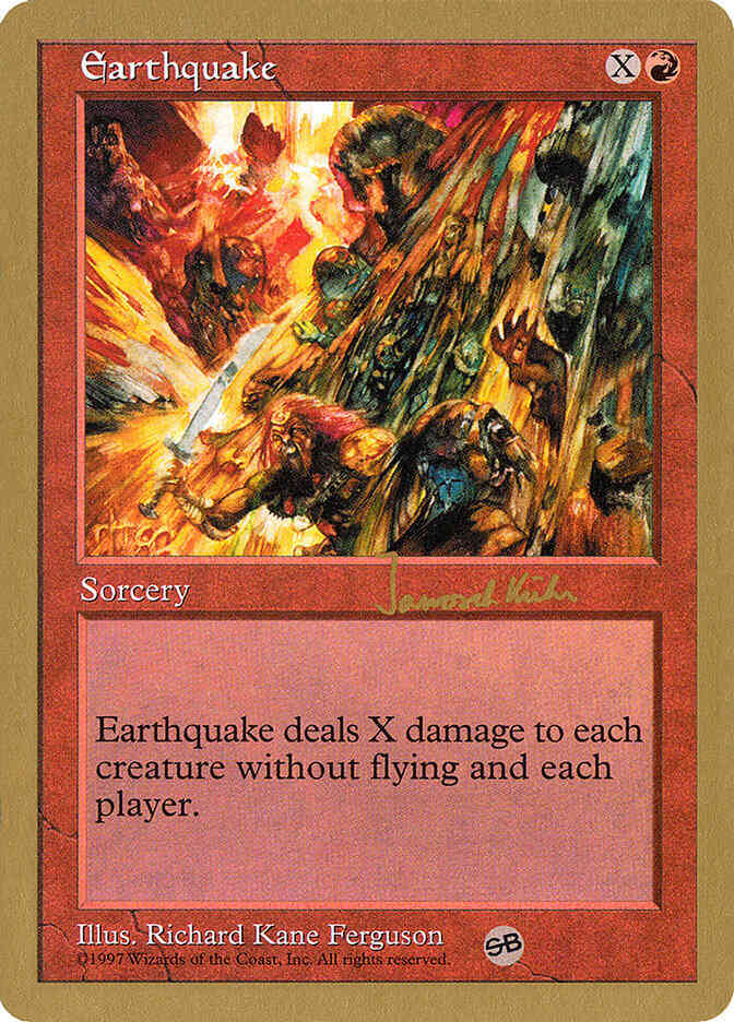 Earthquake [jk223sb] [Sideboard] [World Championship Decks 1997] [Non-Foil]