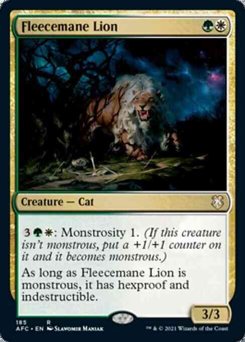 Fleecemane Lion [185] [Adventures in the Forgotten Realms Commander] [Non-Foil]
