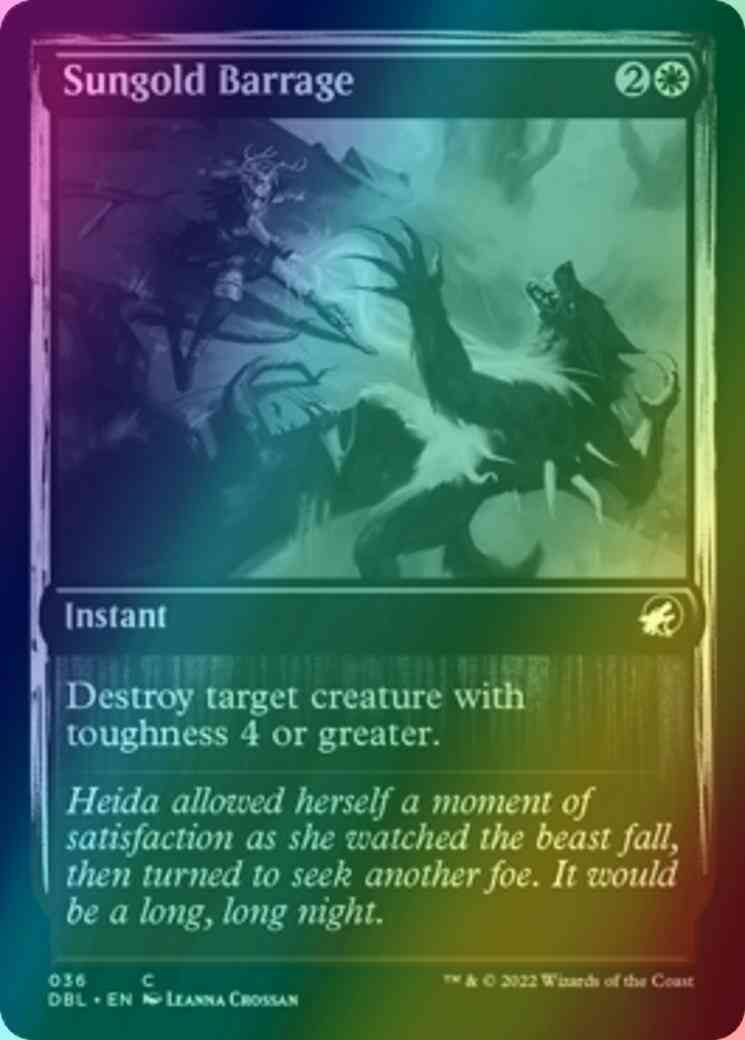 Sungold Barrage [36] [Innistrad: Double Feature] [Foil]