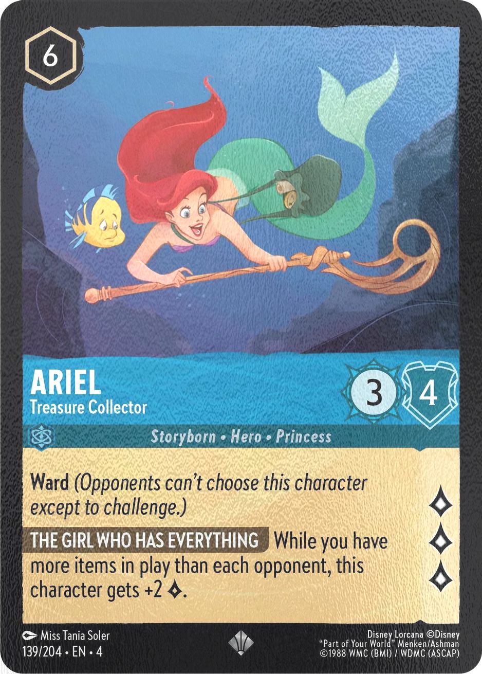 Ariel - Treasure Collector - 139/204 [Ursula's Return] [Cold Foil]
