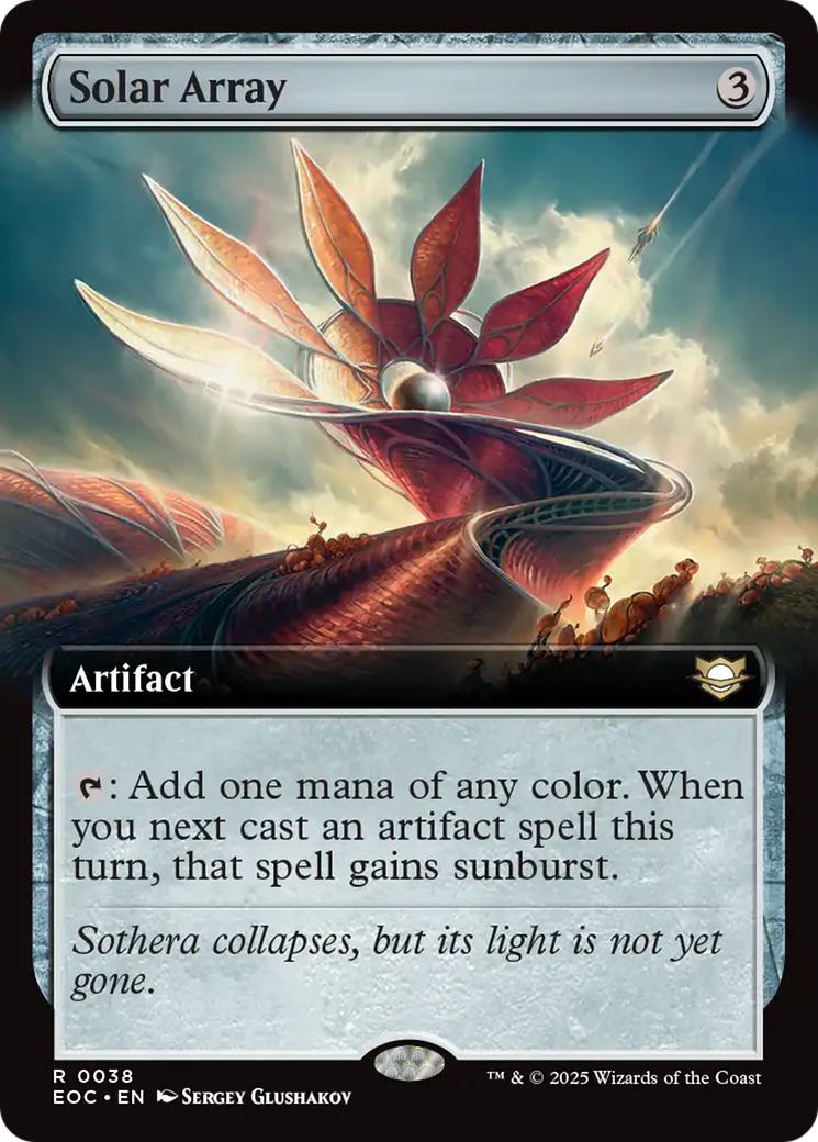 Solar Array [38] [Extended Art] [Edge of Eternities: Commander] [Non-Foil]