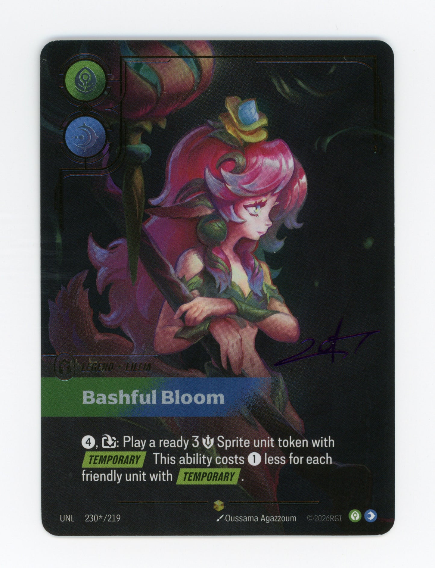 Bashful Bloom (Lillia) — Signature|Foil — ID 18505