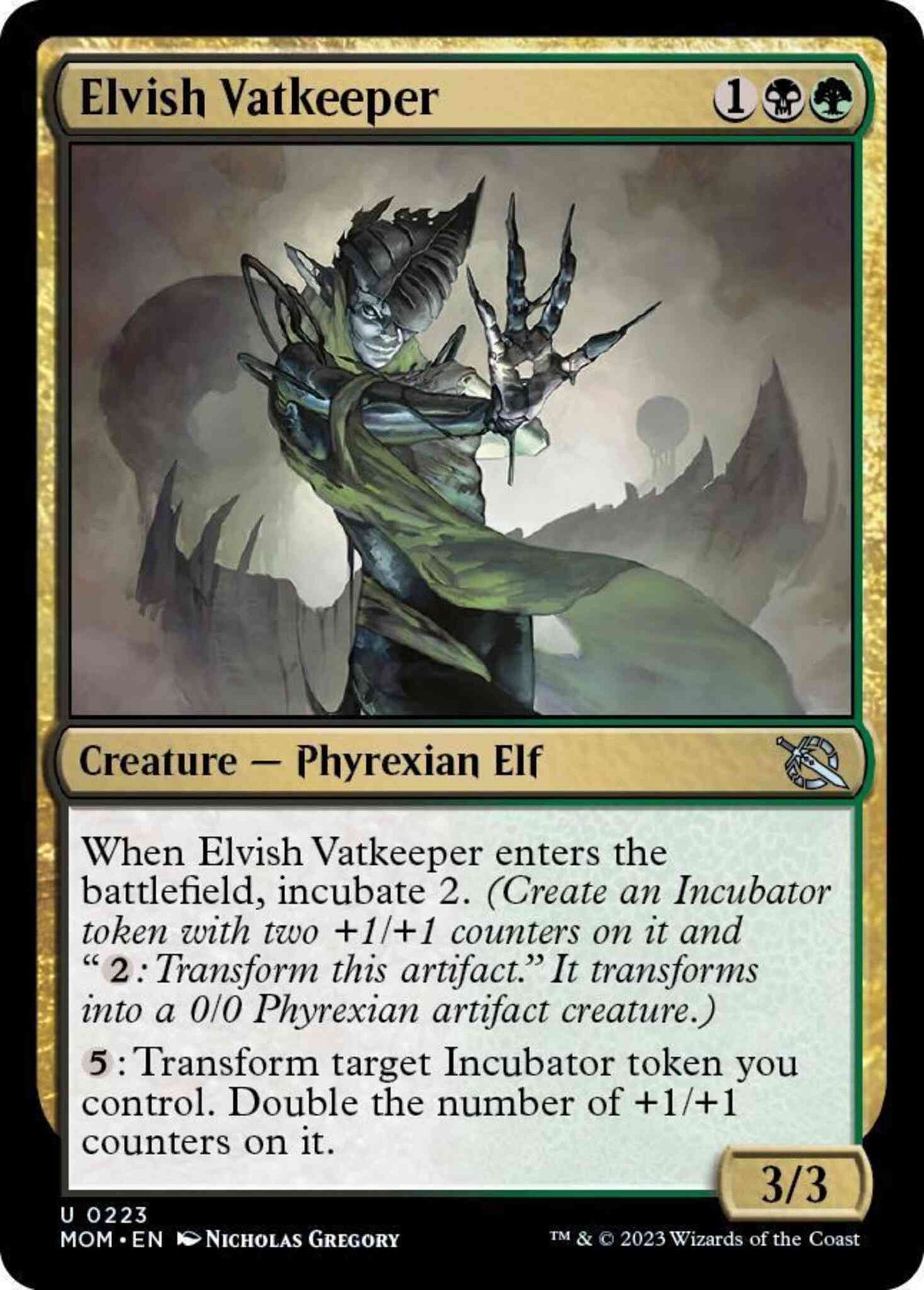 Elvish Vatkeeper [223] [March of the Machine] [Non-Foil]