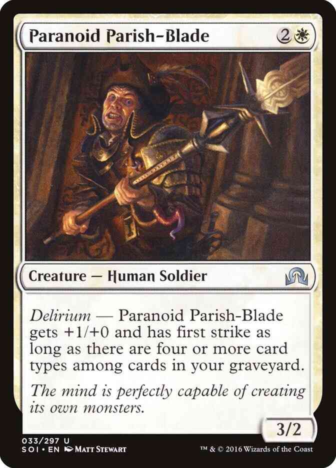 Paranoid Parish-Blade [33] [Shadows over Innistrad] [Non-Foil]