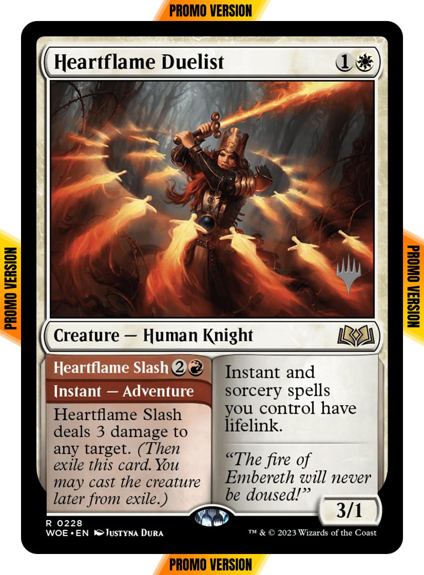 Heartflame Duelist // Heartflame Slash [228p] [Promo Pack] [Wilds of Eldraine: Promos] [Non-Foil]