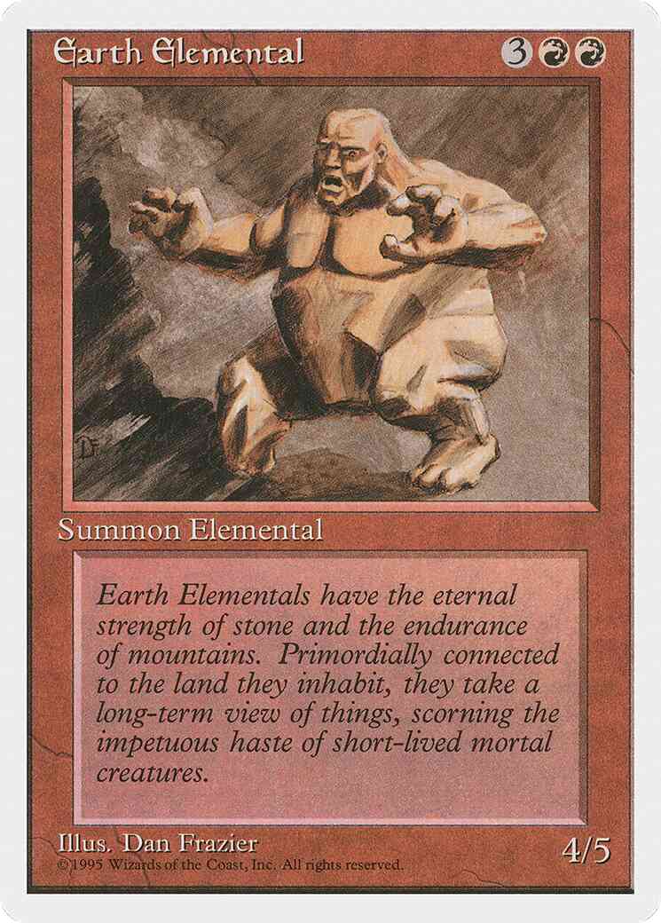 Earth Elemental [188] [Fourth Edition] [Non-Foil]