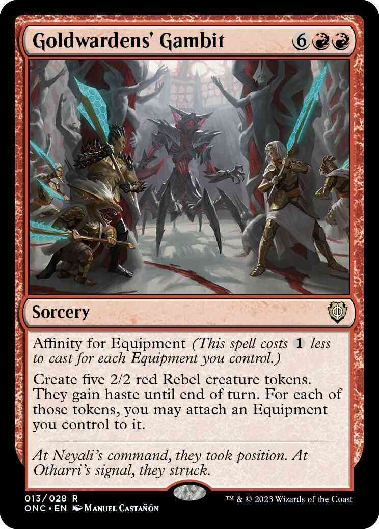 Goldwardens' Gambit [13] [Phyrexia: All Will Be One: Commander] [Non-Foil]