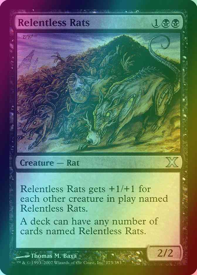 Relentless Rats [173] [Tenth Edition] [Foil]